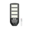 LAMPIONE STRADALE LED PANNELLO SOLARE CON SENSORE PIR LUCE FREDDA 6500K IP65 J02-220W-F