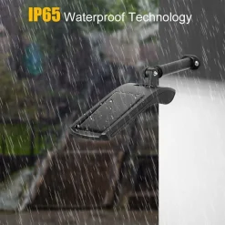 LAMPIONE STRADALE PANNELLO ENERGIA SOLARE FARO FOTOVOLTAICO ESTERNO 36 LED LUCE