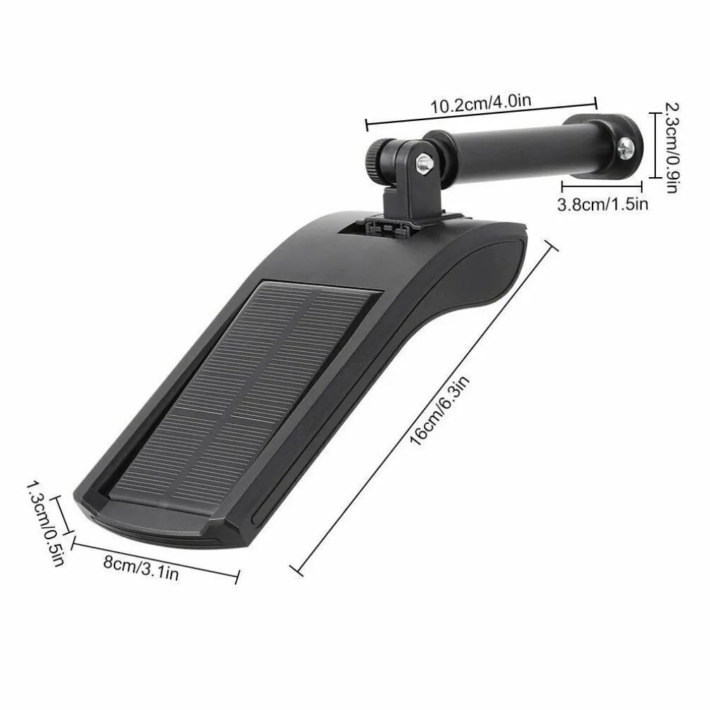 LAMPIONE STRADALE PANNELLO ENERGIA SOLARE FARO FOTOVOLTAICO ESTERNO 36 LED LUCE