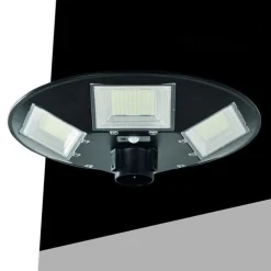 LAMPIONE UFO LED PANNELLO A ENERGIA SOLARE 180W LUCE BIANCA FREDDA 6500K SL-911-200-6500K