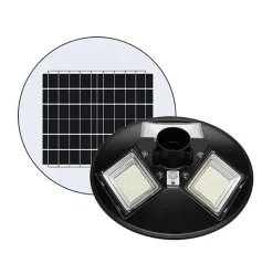 LAMPIONE UFO LED SOLARE 350W SENSORE MOVIMENTO CREPUSCOLARE LUCE FREDDA 6500K IP65