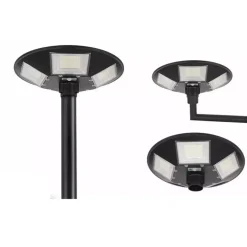 LAMPIONE UFO LED SOLARE 350W SENSORE MOVIMENTO CREPUSCOLARE LUCE FREDDA 6500K IP65