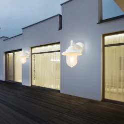 LANTERNA A PARETE STILE RETRÒ LAMPADA DA MURO PER GIARDINO FACCIATE E27 IP44 524WA-B247