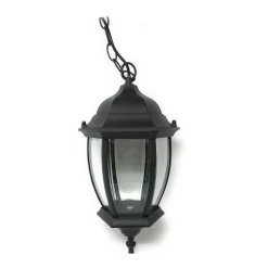 LANTERNA A SOSPENSIONE DA SOFFITTO CON CATENA LAMPADA GIARDINO ATTACCO E27 ES40