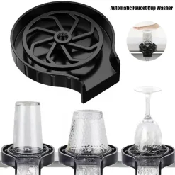 LAVABICCHIERI AUTOMATICO A PRESSIONE LAVA BICCHIERI FISSAGGIO SU LAVELLO CUCINA