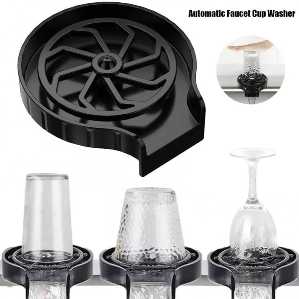 LAVABICCHIERI AUTOMATICO A PRESSIONE LAVA BICCHIERI FISSAGGIO SU LAVELLO CUCINA