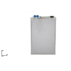 LAVAGNA BACHECA MAGNETICA BORDO ALLUMINIO CON MAGNETI PENNA MEDIA 35 X 25 CM