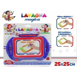 LAVAGNA MAGICA CON PENNA CANCELLABILE GIOCATTOLO PER BAMBINI DISEGNA E CANCELLA