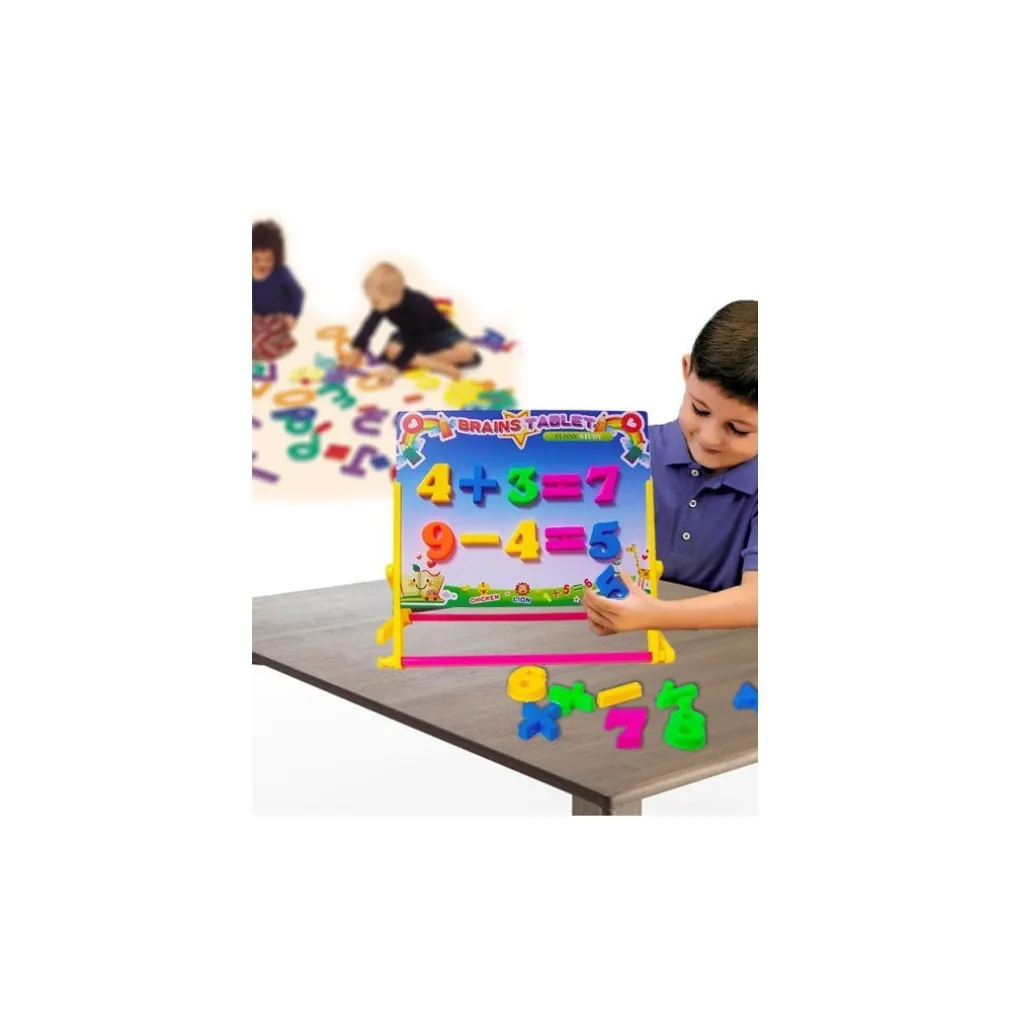 LAVAGNA MAGNETICA MATH MULTIFUNZIONE CANCELLINA NUMERI MAGNETICI GESSI PENNAREL