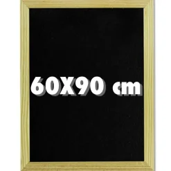 LAVAGNA NERA PER GESSETTO 60 X 90 CM LAVAGNETTA CASA UFFICIO SCUOLA