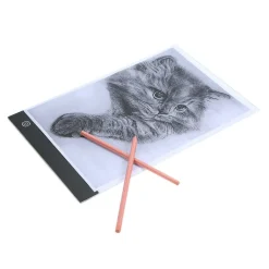 LED ART LIGHT PAD TAVOLO SUPPORTO LUMINOSO PER TRACCIARE DISEGNI ARTISTI FTO A4