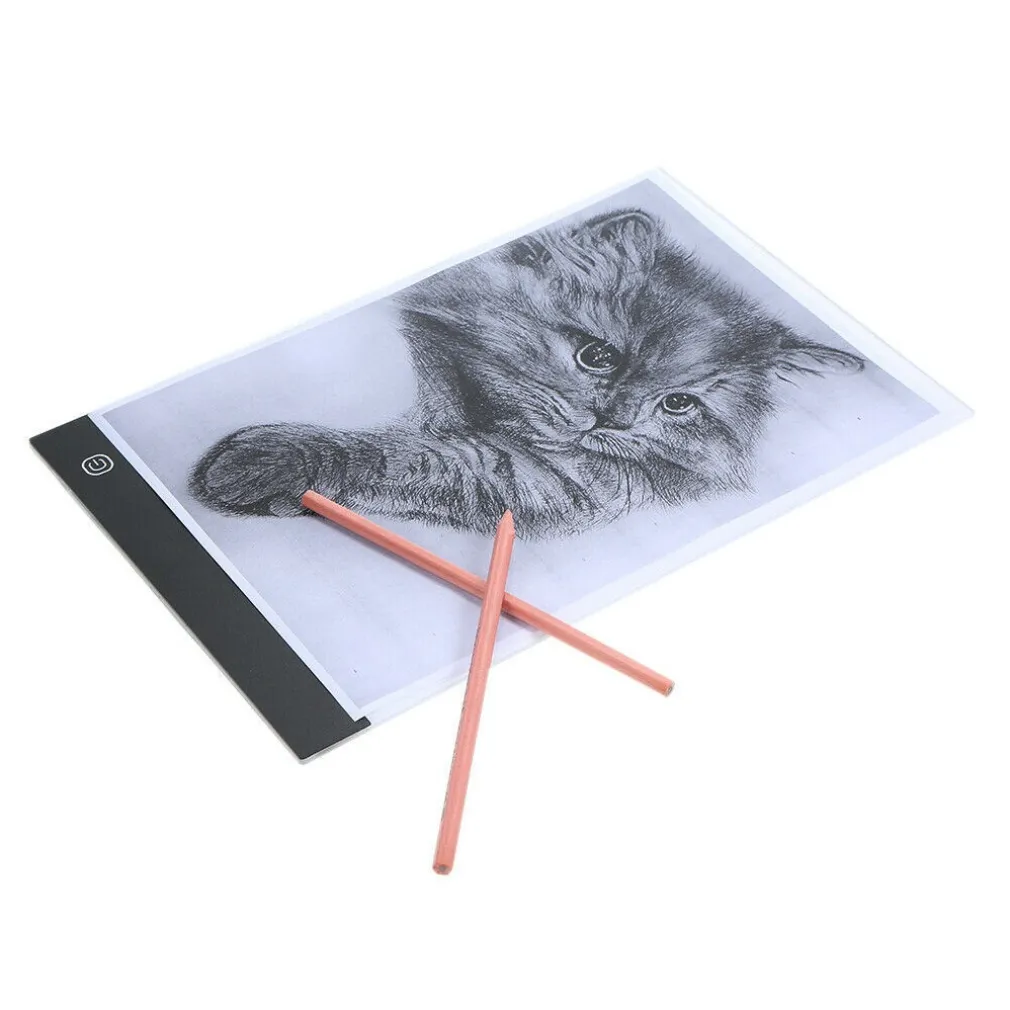 LED ART LIGHT PAD TAVOLO SUPPORTO LUMINOSO PER TRACCIARE DISEGNI ARTISTI FTO A4