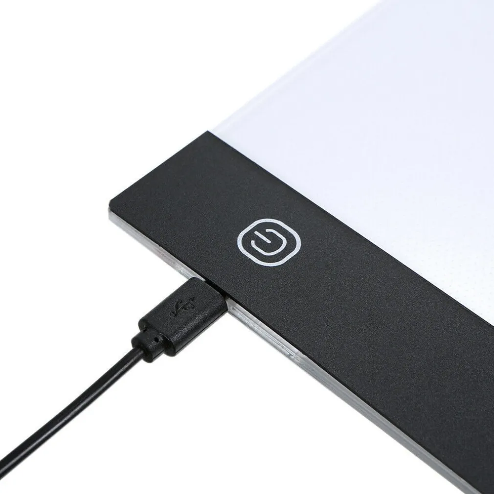 LED ART LIGHT PAD TAVOLO SUPPORTO LUMINOSO PER TRACCIARE DISEGNI ARTISTI FTO A4