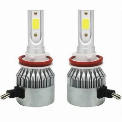 LED AUTO E MOTO LAMPADE FARI MAXTECH H11 C6 LAMPADINE 36W LUCE BIANCA 6000K