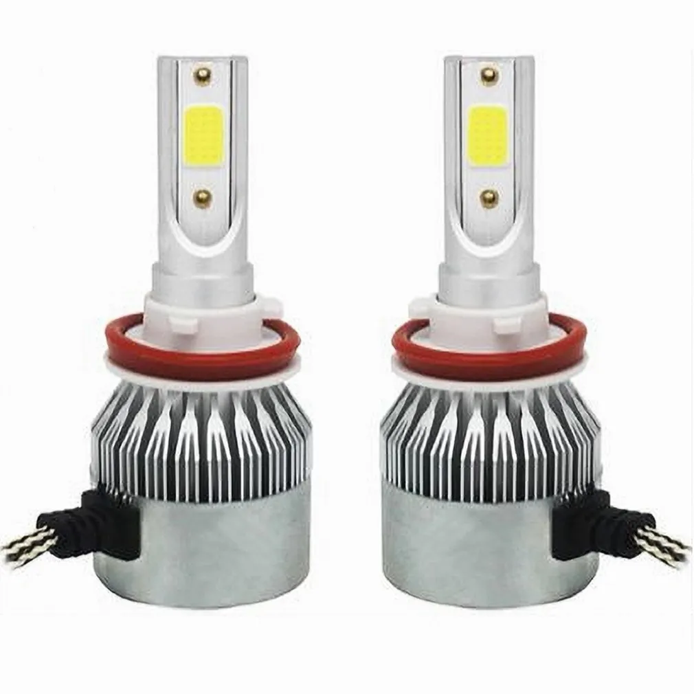 LED AUTO E MOTO LAMPADE FARI MAXTECH H11 C6 LAMPADINE 36W LUCE BIANCA 6000K