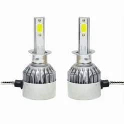 LED AUTO E MOTO LAMPADE FARI MAXTECH H1 C6 KIT LAMPADINE 36W LUCE BIANCA 6000K