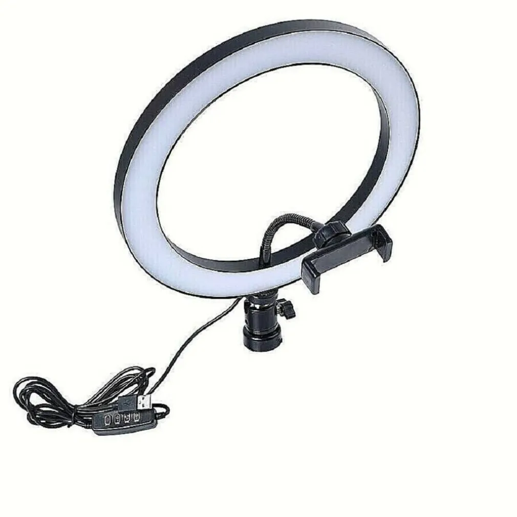 LED RING LIGHT CON TREPPIEDI LAMPADA ANULARE PER SELFIE STREAMING DAL VIVO