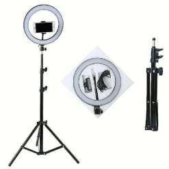LED RING LIGHT CON TREPPIEDI LAMPADA ANULARE PER SELFIE STREAMING DAL VIVO
