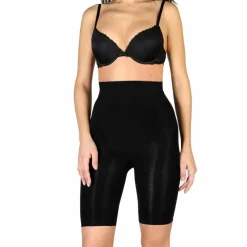 LEGGINGS CICLISTA PANTY SENZA CUCITURE NERO ELASTICO TAGLIA UNICA PALESTRA SPORT