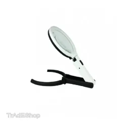 LENTE DI INGRANDIMENTO DA TAVOLO LAMPADA CON 10 LED PORTATILE 120 MM A 28MM