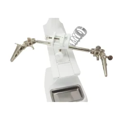 LENTE INGRANDIMENTO PINZE DA TAVOLO LUCE LED RIPARAZIONI SALDATURE ORIENTABILE