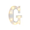 LETTERA G LUMINOSA CON LUCI LED A BATTERIA DECORAZIONI PER LA CASA DIM. 22 CM