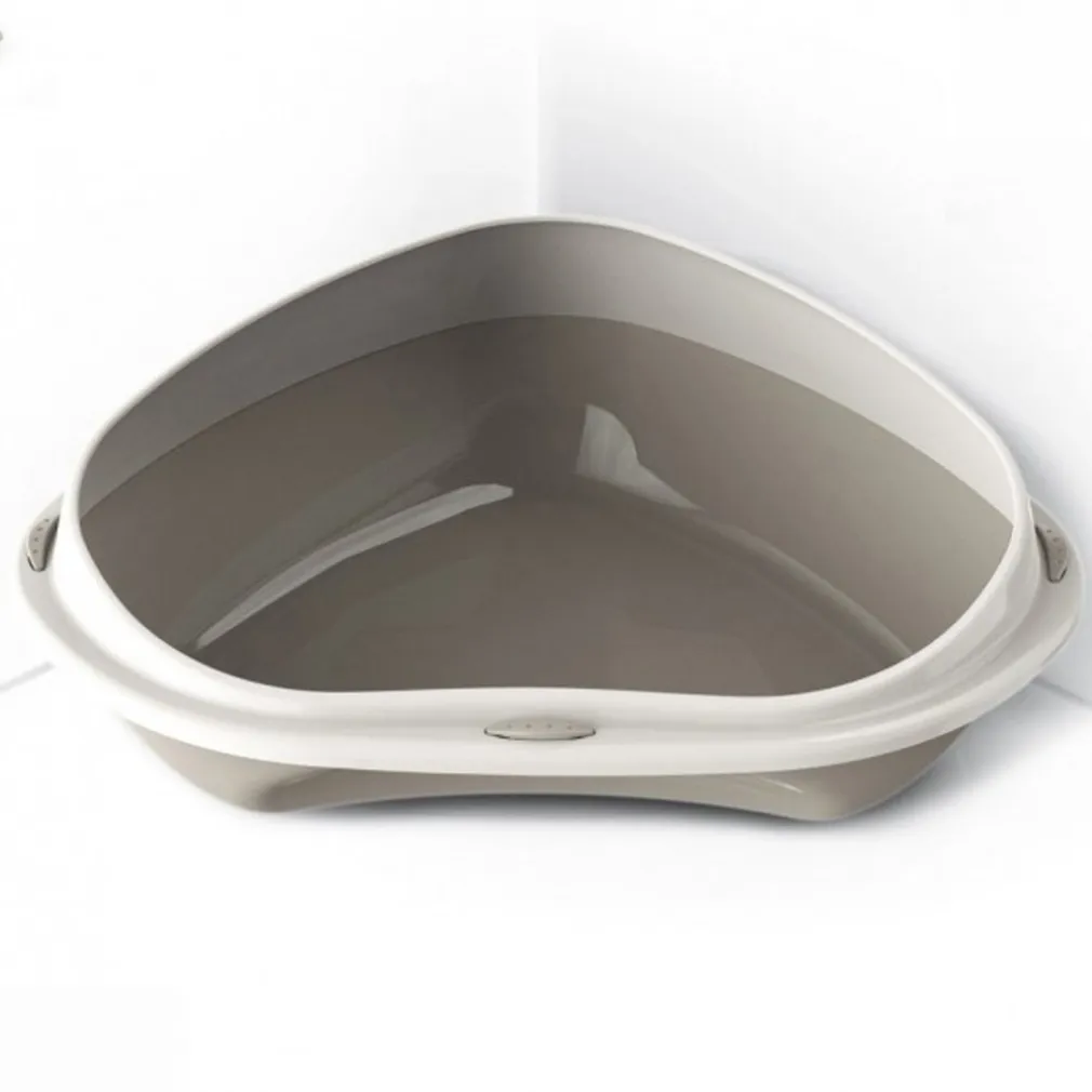 LETTIERA LETTIERE PER GATTI GATTO AD ANGOLO IGIENE TOELETTATURA BORDI RIALZATI