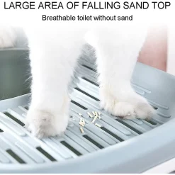 LETTIERA PER GATTI TOILETTE ESTRAIBILE CASSETTO PALETTA ANTISPRUZZO SPORTELLO