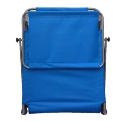 LETTINO CON TETTUCCIO PARASOLE BLU SDRAIO PRENDISOLE 187X55X24 CM PIEGHEVOLE 281018