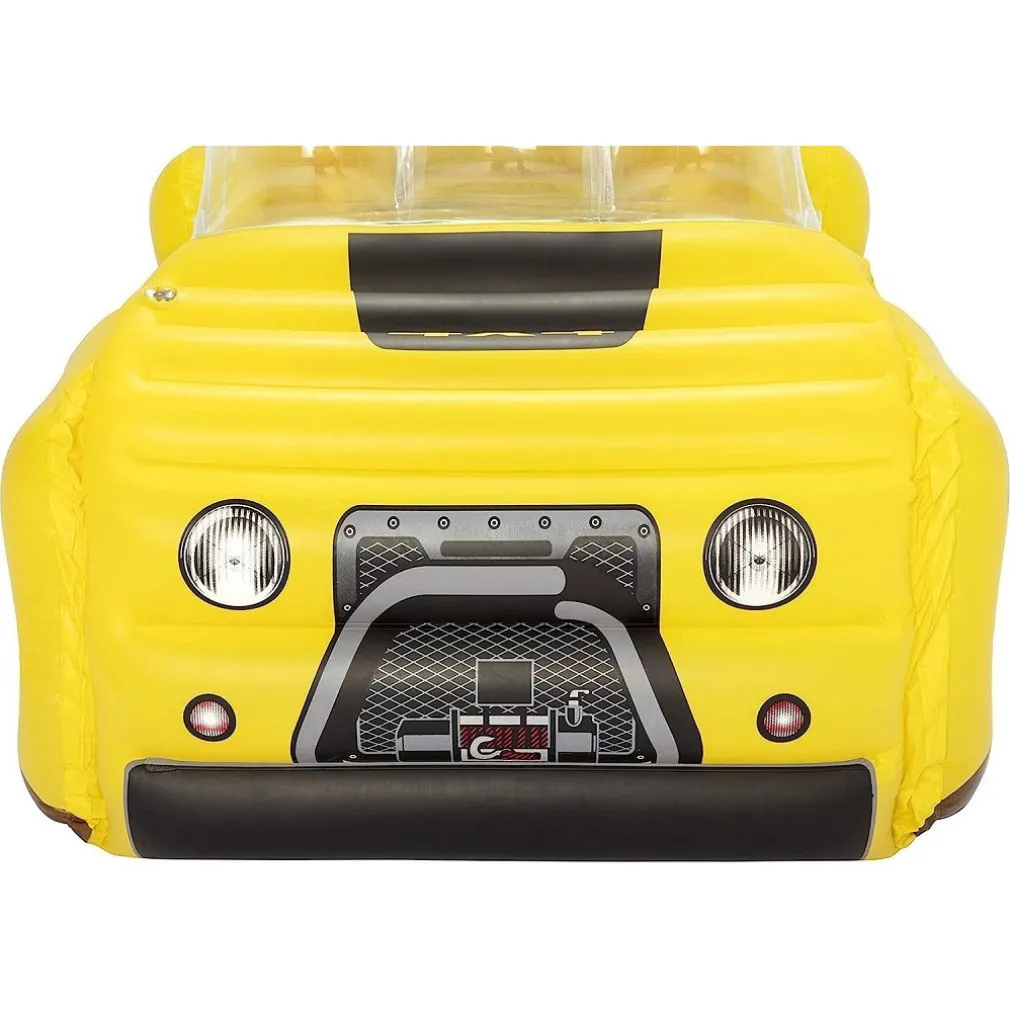 LETTINO GONFIABILE BAMBINI JEEP FUORISTRADA 160X84X58CM MATERASSO FLOCCATO 67714