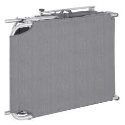 LETTINO IN TEXTILENE CON PARASOLE GRIGIO MARE GIARDINO SCHIENALE REGOLABILE 281013