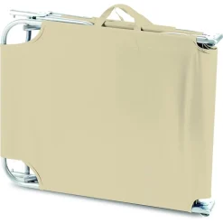 LETTINO IN TEXTILENE CREMA PER MARE GIARDINO SCHIENALE REGOLABILE IN 3 POSIZIONI 281047