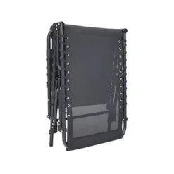 LETTINO PRENDISOLE SDRAIO SENZA PARASOLE IN TEXTILENE NERO RECLINABILE GIARDINO 483010