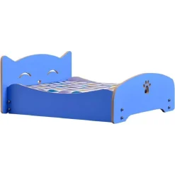 LETTO PER GATTI CANI ANIMALI PICCOLA MEDIA TAGLIA IN LEGNO UNIVERSALE 57X47X23CM