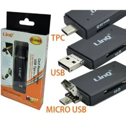 LETTORE MEMORY CARD SCHEDE DI MEMORIA SD MICRO SD INTERFACCIA TIPO C OTG IT-H468