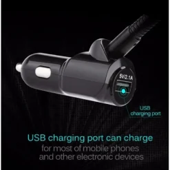 LETTORE MP3 MULTIFUNZIONE WIRELESS 2.1A CARICABATTERIA DOPPIO USB PER AUTO Q-B68