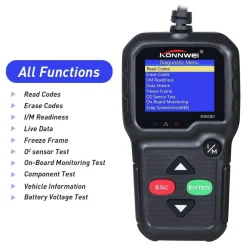 LETTORE OBD KONNWEI KW680 SCANNER CODICI AUTO DIAGNOSTICA TESTER ANALISI OBD2II