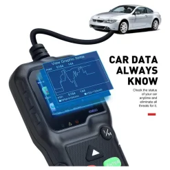 LETTORE OBD KONNWEI KW680 SCANNER CODICI AUTO DIAGNOSTICA TESTER ANALISI OBD2II