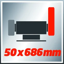 LEVIGATRICE COMBINATA DA BANCO CON MOLA E NASTRO ABRASIVO EINHELL TH-US 240