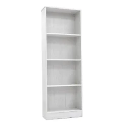 LIBRERIA MODERNA SCAFFALE 4 RIPIANI 170X60X24CM MOBILE ERMES LEGNO BIANCO 715600