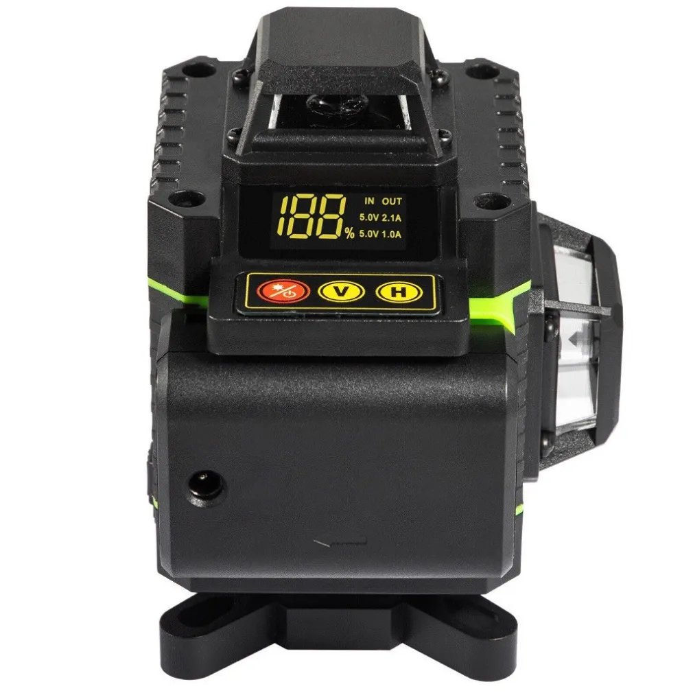 LIVELLA LASER A VERDE 16 LINEE AUTOLIVELLANTE 4X360° CON BASE DI TREPPIEDE