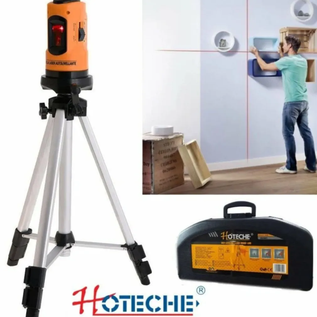 LIVELLA LASER AUTO LIVELLANTE A 10 MT CON TREPPIEDE E VALIGETTA PROFESSIONALE