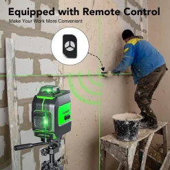 LIVELLA LASER AUTOLIVELLANTE A 360° LIVELLA LASER VERDE 2 BATTERIE RICARICABILI