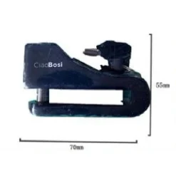 LUCCHETTO BLOCCA DISCO CON ALLARME SONORO SICUREZZA ANTIFURTO MOTO BICI CX-9566