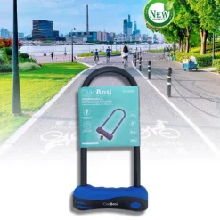 LUCCHETTO CATENA CATENACCIO ACCIAIO FORMA U PER BICI BICICLETTA MOTO MTB CX-9548