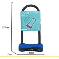 LUCCHETTO CATENA CATENACCIO ACCIAIO FORMA U PER BICI BICICLETTA MOTO MTB CX-9548