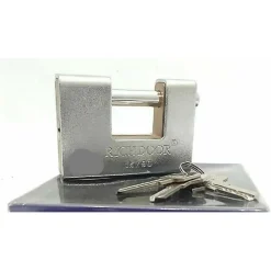 LUCCHETTO CORAZZATO ANTISCASSO 90MM CON 3 CHIAVI ANTIFURTO CORAZZATO