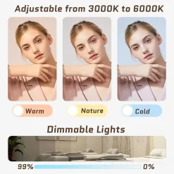 LUCE A MEZZA LUNA PER SCRIVANIA LAMPADA LUNARE A LED PER UNGHIE TRUCCO ESTETISTA