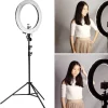 LUCE AD ANELLO 16" DIMMERABILE A LED PER STUDIO FOTOGRAFICO TREPPIEDE REGOLABILE