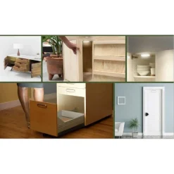 LUCE ARMADIO COMODINO ANTA CON SENSORE A LED CASSETTO MOBILE PORTA CON BATTERIE